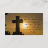 Carte De Visite Église religieuse chrétienne Inspiration Dieu (Dos)