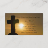 Carte De Visite Église religieuse chrétienne Inspiration Dieu (Devant)