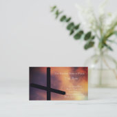 Carte De Visite Église religieuse chrétienne Inspiration Dieu (Debout devant)