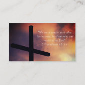 Carte De Visite Église religieuse chrétienne Inspiration Dieu (Dos)