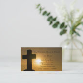 Carte De Visite Église religieuse chrétienne Inspiration Dieu (Debout devant)