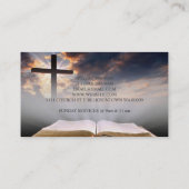 Carte De Visite Église religieuse Christianisme Religion Pasteur (Dos)