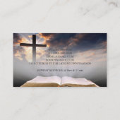 Carte De Visite Église religieuse Christianisme Religion Pasteur (Dos)