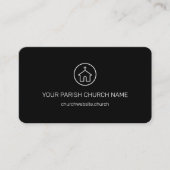 Carte De Visite Église religieuse Pasteur Moderne Simple (Devant)