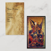 Carte De Visite Église Saint-Michel-Vanquishing Devil as Medieval  (Devant / Derrière)