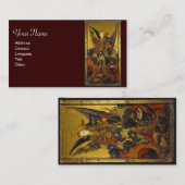 Carte De Visite Église Saint-Michel-Vanquishing Devil as Medieval (Devant / Derrière)