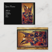 Carte De Visite Église Saint-Michel-Vanquishing Devil as Medieval  (Devant / Derrière)