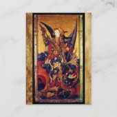 Carte De Visite Église Saint-Michel-Vanquishing Devil as Medieval  (Dos)