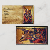 Carte De Visite Église Saint-Michel-Vanquishing Devil as Medieval  (Devant / Derrière)