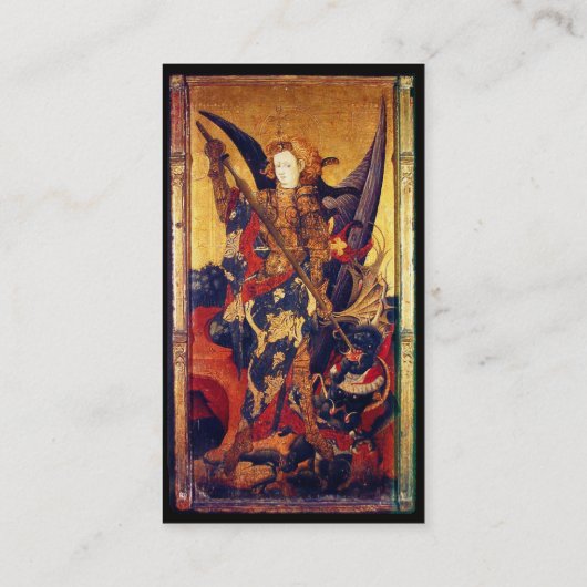Carte De Visite Église Saint-Michel-Vanquishing Devil as Medieval  (Dos)
