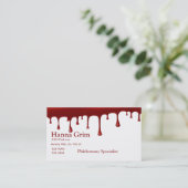 Carte De Visite Égouttement sanglant de sang (Debout devant)