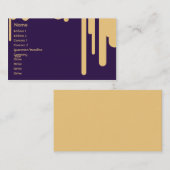 Carte De Visite Égouttements - affaires (Devant / Derrière)
