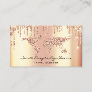 Carte De Visite Égouttements de luxe de mariage de Blogger de