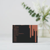 Carte De Visite Égouttements - potelés (Debout devant)