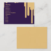 Carte De Visite Égouttements - potelés (Devant / Derrière)