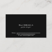 Carte De Visite Egypt flag (Dos)