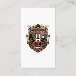 Carte De Visite Égypte Football 2026 Football Gras Pays Typographi