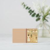 Carte de visite Égypte-Hiéroglyphes (Debout devant)