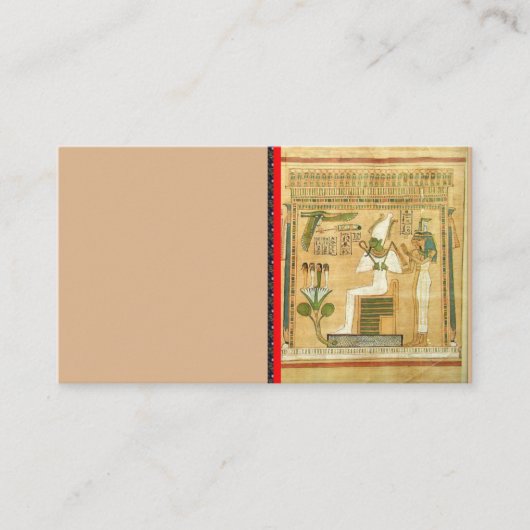 Carte de visite Égypte-Hiéroglyphes (Devant)