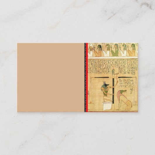 Carte de visite Égypte-Hiéroglyphes (Devant)