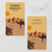 Carte De Visite Egypte, Le Caire (Devant / Derrière)