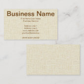 Carte De Visite Égyptien (Devant / Derrière)