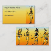 Carte de visite égyptien des hiéroglyphes (Devant / Derrière)