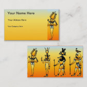 Carte de visite égyptien des hiéroglyphes (Devant / Derrière)