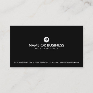 Carte De Visite eightball simple