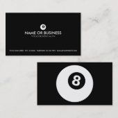 Carte De Visite eightball simple (Devant / Derrière)