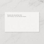 Carte De Visite Einfache und elegante berufliche Psychiater (Dos)