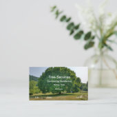 Carte De Visite Élagage d'arbres Services d'arboriste (Debout devant)