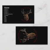 Carte De Visite élans (Devant / Derrière)