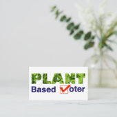 Carte De Visite Électeur plante (Debout devant)