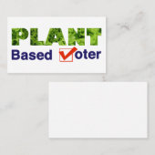 Carte De Visite Électeur plante (Devant / Derrière)