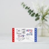 Carte De Visite Élection Blocage Tour Plus à l'oeuvre Progrès (Debout devant)