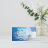Carte De Visite Élection du tsunami bleu 2024 (Debout devant)