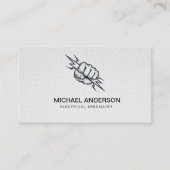 Carte De Visite Electric Electrical Electrician Professional  (Devant)