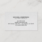 Carte De Visite Electric Electrical Electrician Professional (Dos)