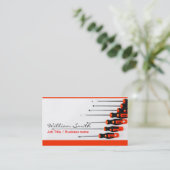 Carte De Visite Electric/Handyman Business card (Debout devant)