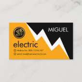 Carte De Visite Electric Lightning Powers Your Name (Devant)