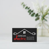 Carte De Visite Electric Lightning Roof Circuit Plug (Debout devant)