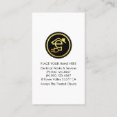 Carte De Visite Electric Lightning Wave Powers Bulb (Dos)