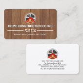 Carte De Visite Electric Saw Home On Wood Handyman Tools (Devant / Derrière)