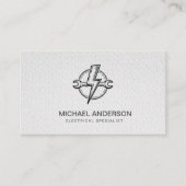 Carte De Visite Electrical Contractor Electrician Professional (Devant)