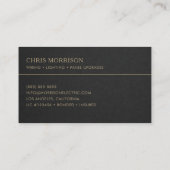 Carte De Visite Electrical Installation Professional (Dos)