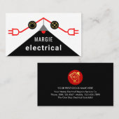 Carte De Visite Electrical Rooftop Circuit Wiring Frame (Devant / Derrière)