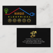 Carte De Visite Electrical Rooftop Wiring Frame (Devant / Derrière)