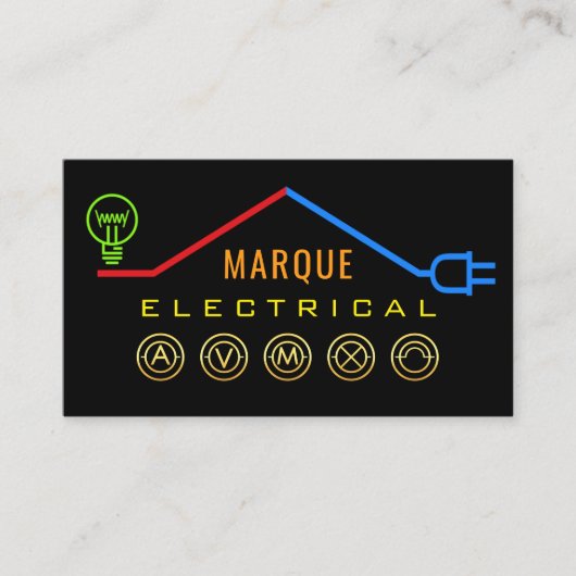 Carte De Visite Electrical Rooftop Wiring Frame (Devant)