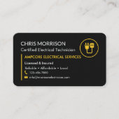 Carte De Visite Electrician (Devant)